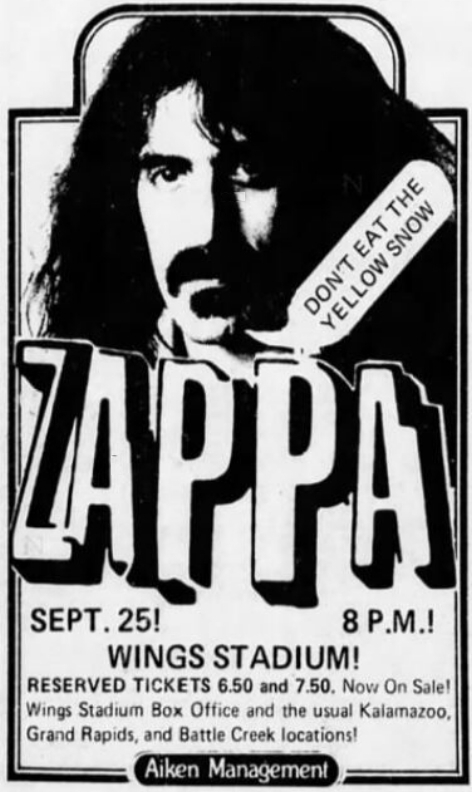 25/09/1978Wings Stadium, Kalamazoo, MI